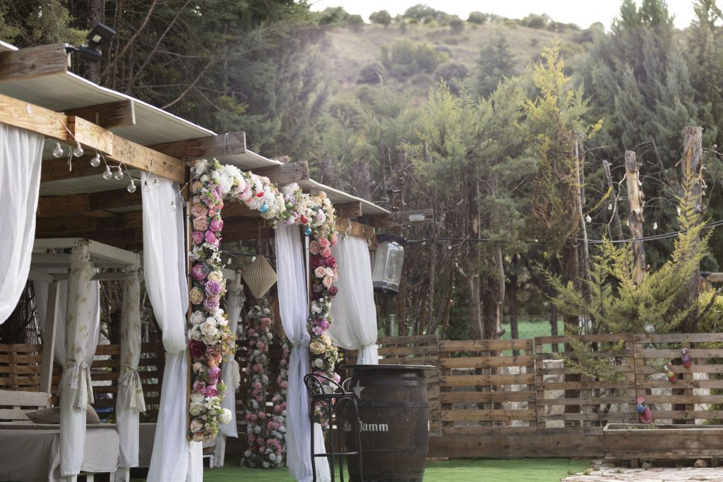 Decoración floral en La Finquita